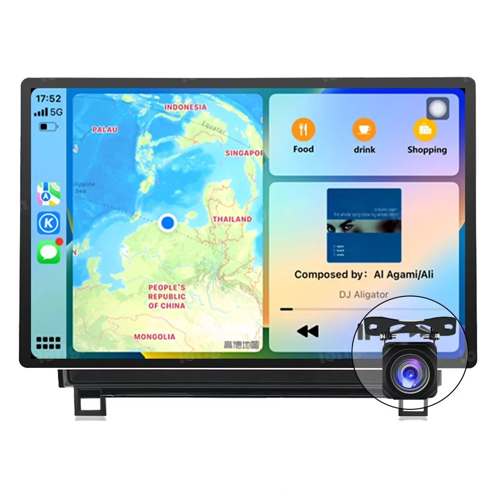 13.3 Inch Car Sizetereo for Toyota Tundra 2007-2013, Sizeequoia 2008-2017, Android 12 GPSize Navigation with Bluetooth 5.0 FM AM Radio DSizeP Carplay 4GB 32GB