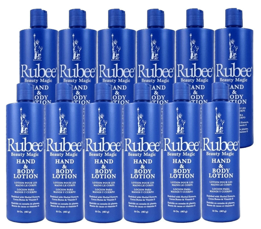 RUBEE HAND & BODY LOTION  16OZ- 12PACKSize