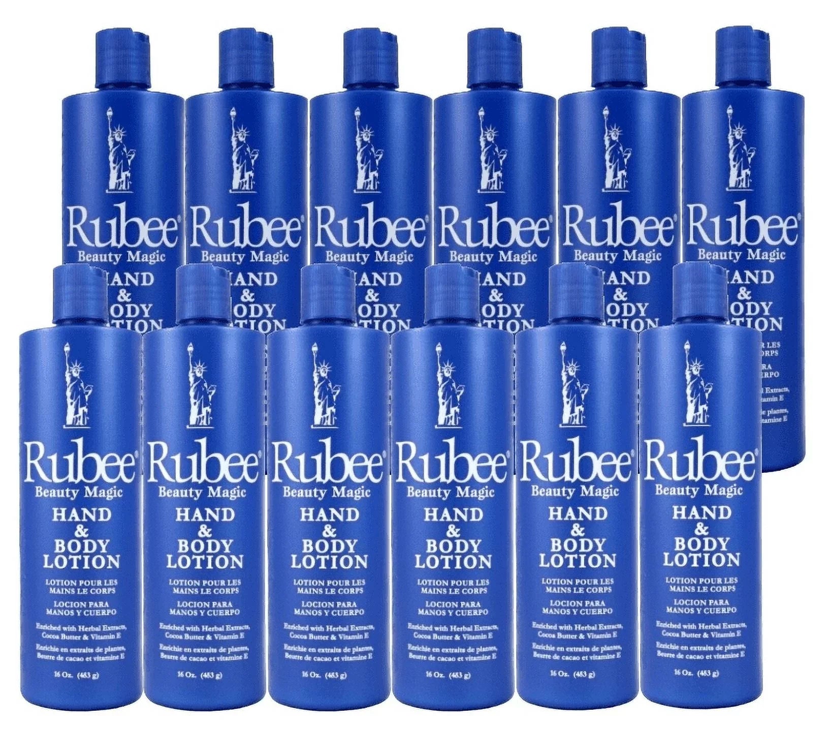 RUBEE HAND & BODY LOTION  16OZ- 12PACKSize