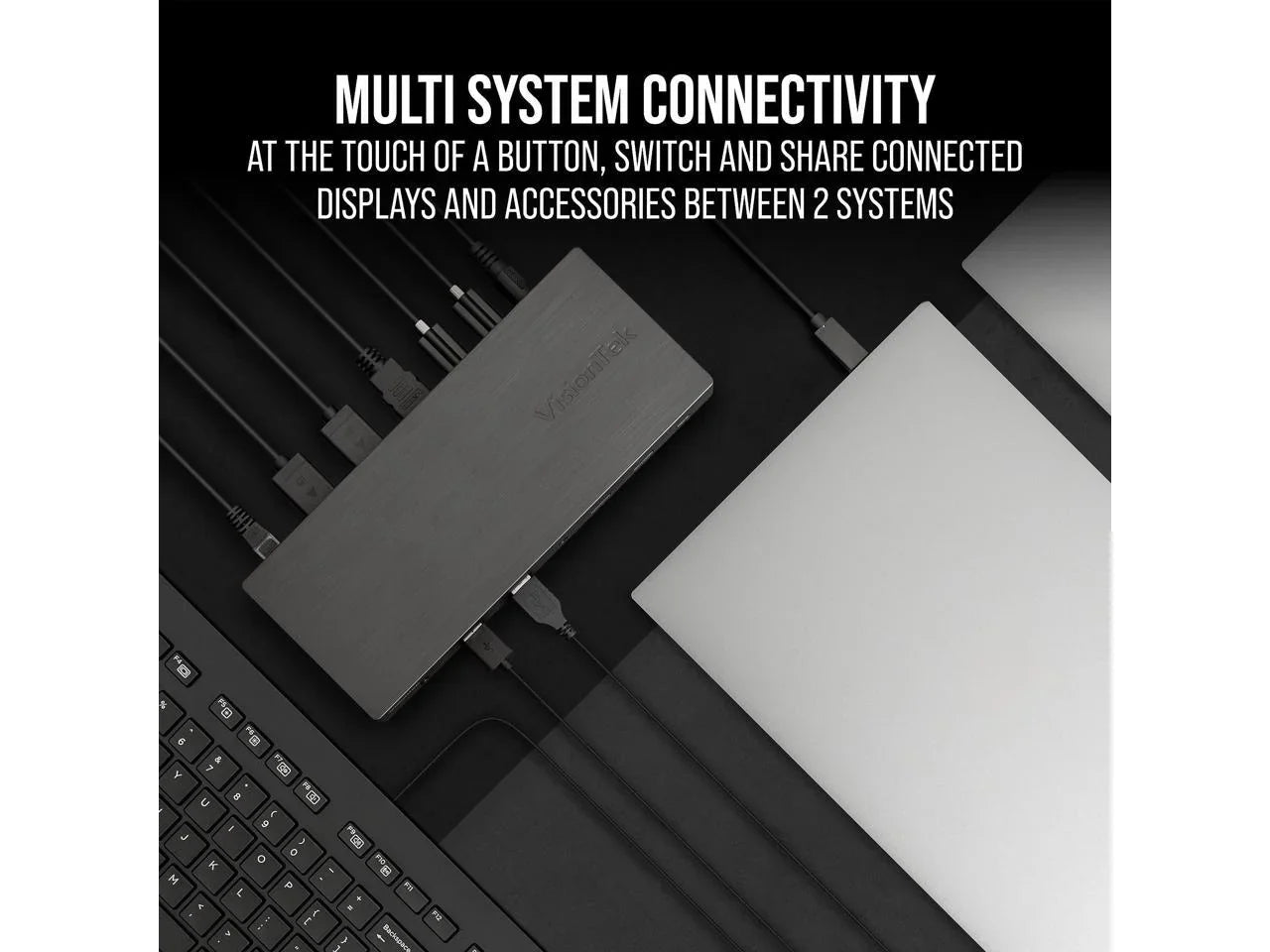 VisionTek VT4950 KVM USizeB-C Docking Sizetation with 100W PD 901520