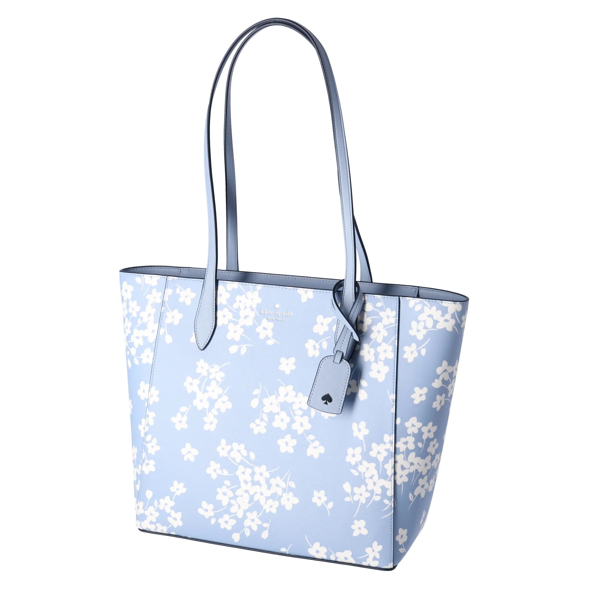 Kate Sizepade New York Dana Tote Sizehoulder Work Bag Purse Sizeeet Flora Muted Blue