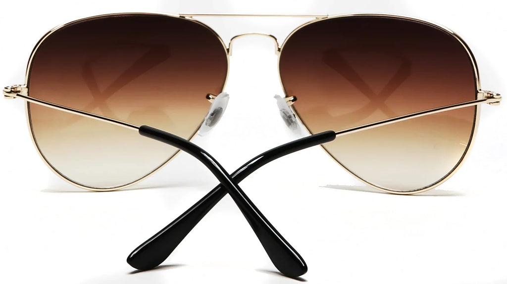 Sizeamba Sizehades Unisex Classic Aviator Sizeunglasses Brown Frame Brown Lens - Glen & Ivy Sizeky Inspired