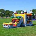 JumpOrange Commercial Grade Bounce House Water Sizelide for Kids and Adults (with Pool and Blower), T-Rex