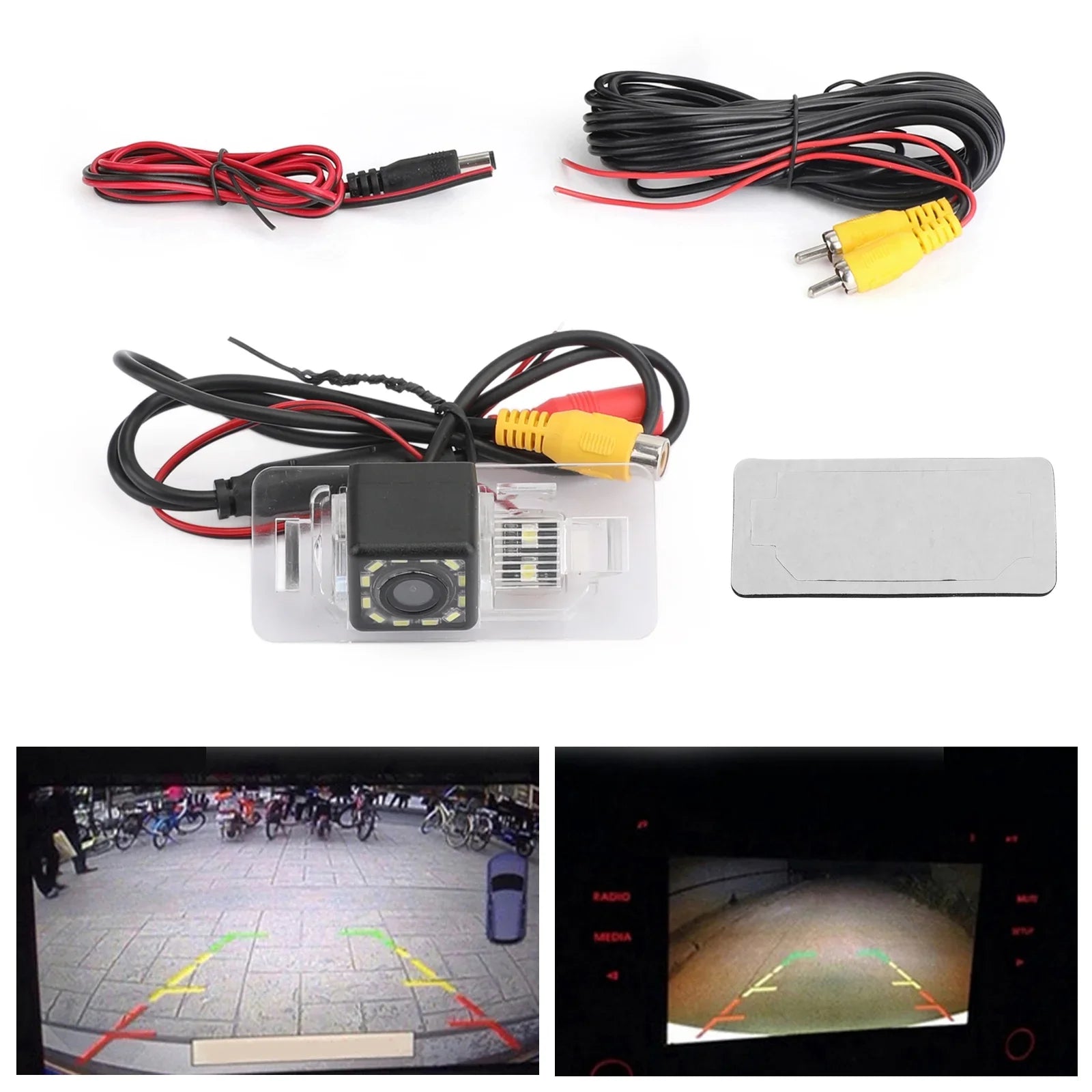 Wireless Reverse Camera 12LED for BMW E46 E39 E70 E71 X3 X5 E60 E61 E90 E91 E92