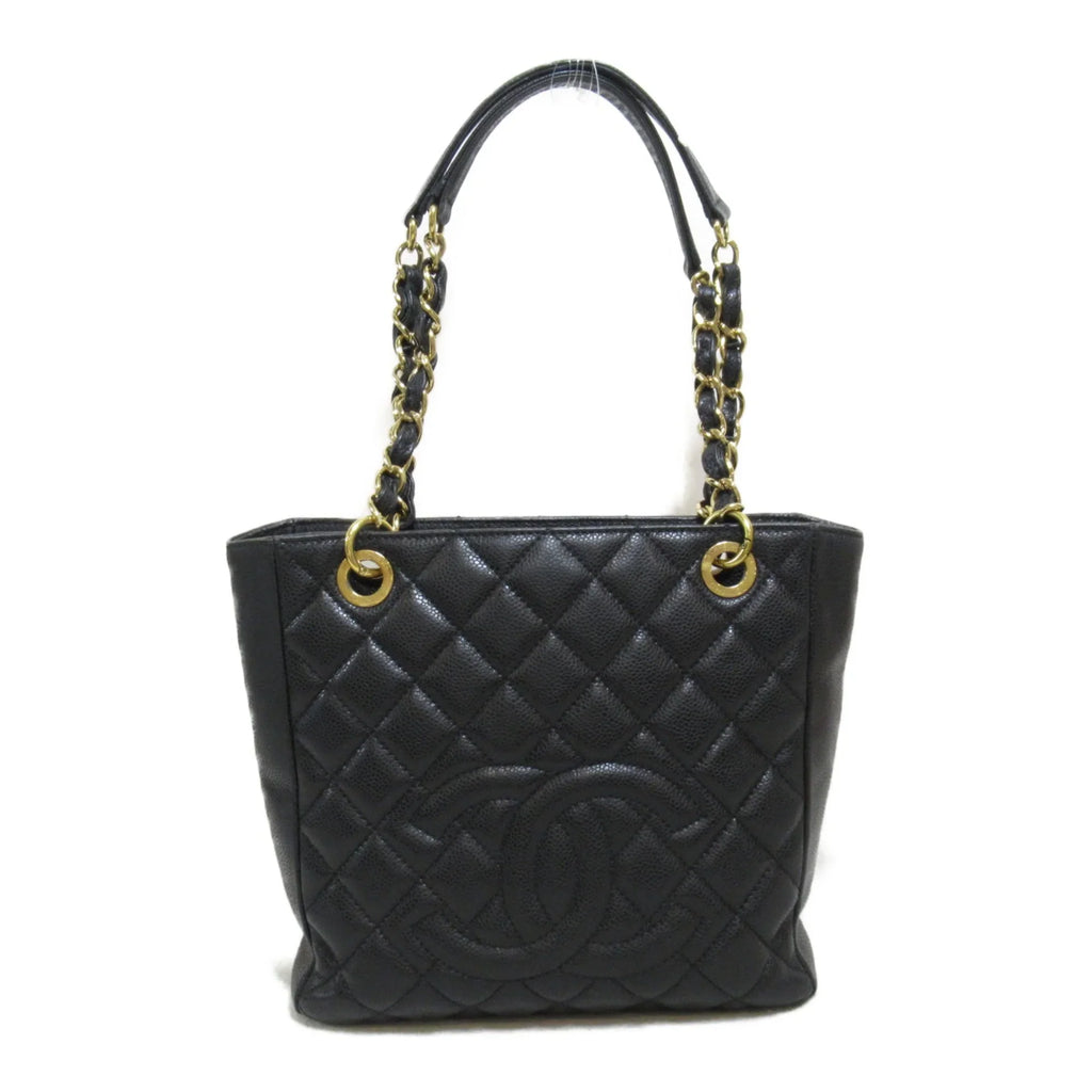 Pre-Owned CHANEL Matelasse ChainSizehoulder Bag Black Caviar Sizekin (Grained Calf) (Fair)