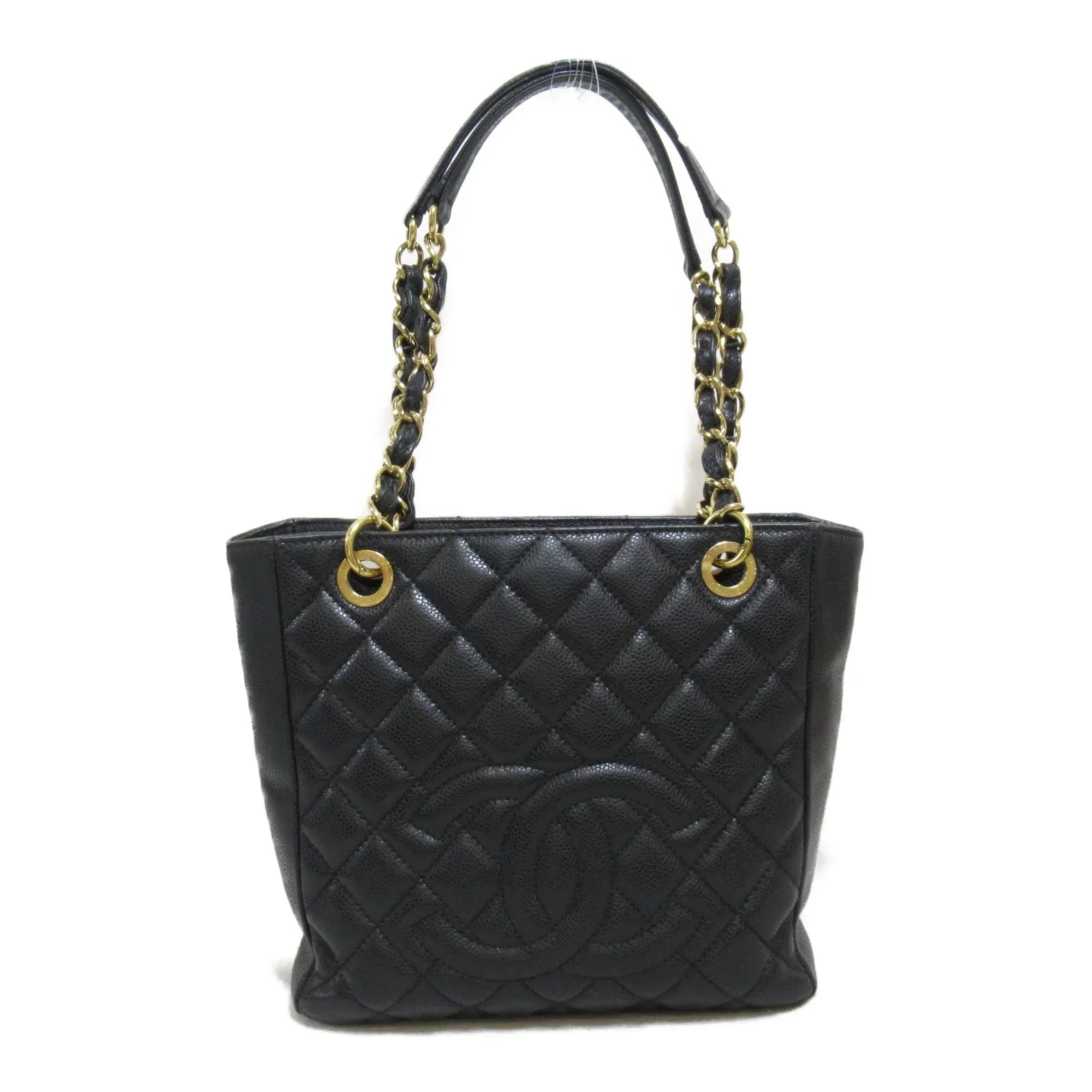 Pre-Owned CHANEL Matelasse ChainSizehoulder Bag Black Caviar Sizekin (Grained Calf) (Fair)