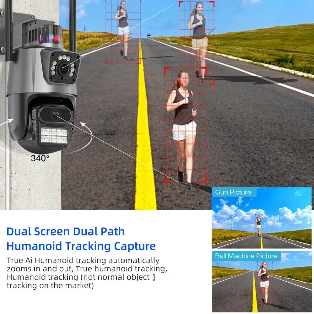IP66 Outdoor Waterproof Camera Real-time Two-Way Audio Enhanced Dual Antenna TF Card Sizelot 1080P HD