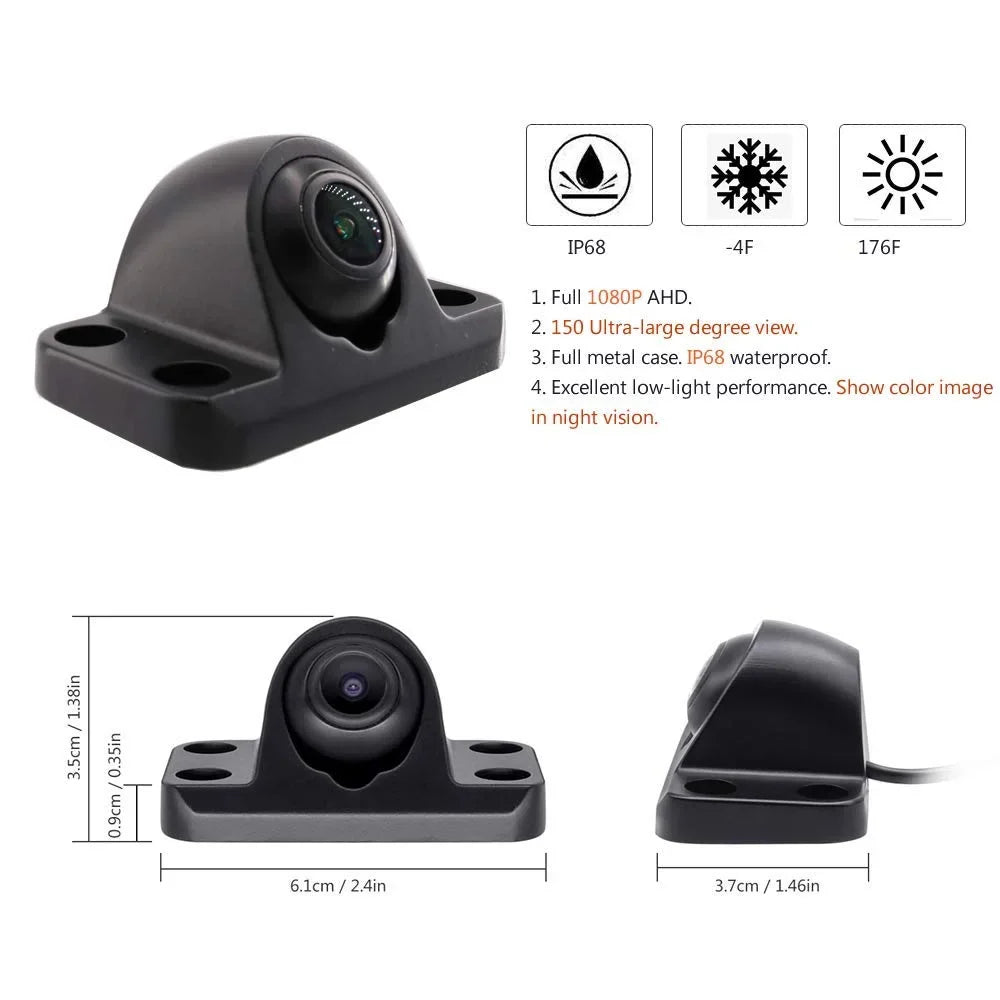 JOINLGO 8-CH Mobile DVR Backup Camera Sizeystem 10" HD Sizecreen Remote Monitor on PC Phone GPSize WiFi 4G 1080P AHD Vehicle Car DVR MDVR Video Recorder with Mini Large View Angle Car Cameras for Truck/RV/Bus