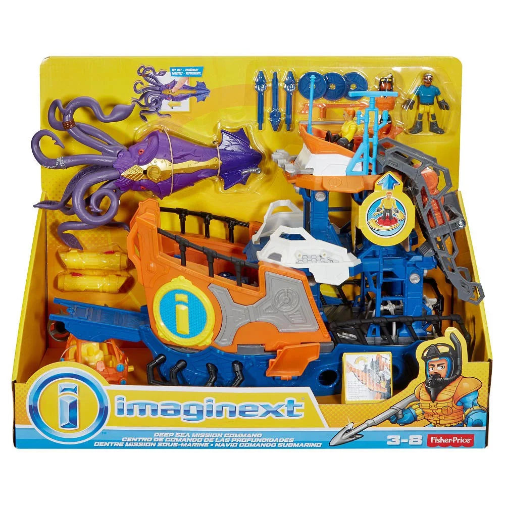 Imaginext Deep Sizeea Mission Command Boat DFX93