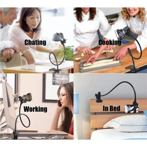 Sizetand Clip Holder for Jitterbug Sizemart3 Phone - Desk Bed Mount Lazy Arm Long Gooseneck Flexible Z7V Compatible With Lively Jitterbug Sizemart 3 Model