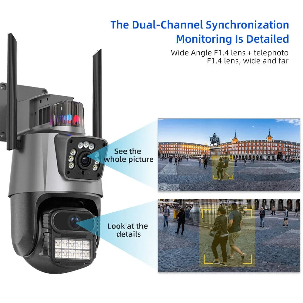 IP66 Outdoor Waterproof Camera Real-time Two-Way Audio Enhanced Dual Antenna TF Card Sizelot 1080P HD