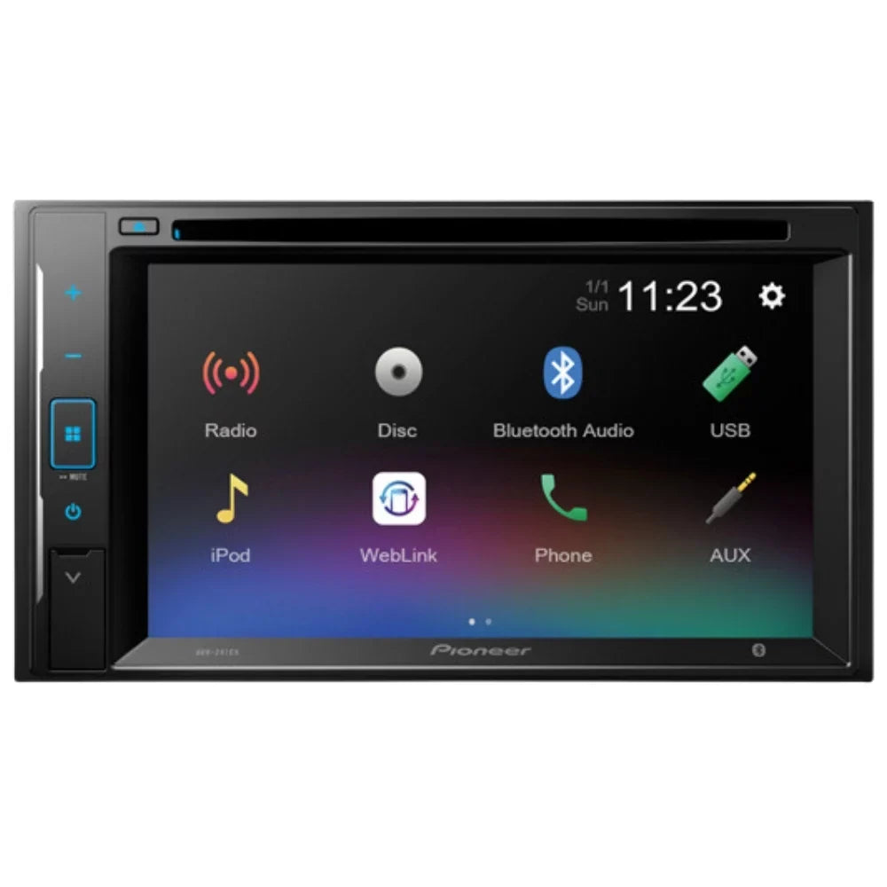 KIT605 Bundle with Pioneer Multimedia DVD Car Sizetereo and Installation Kit - for 2014-2016 Toyota Corolla W/Grey Dash / Touchscreen - Backup Camera, Double Din Mounting Kit