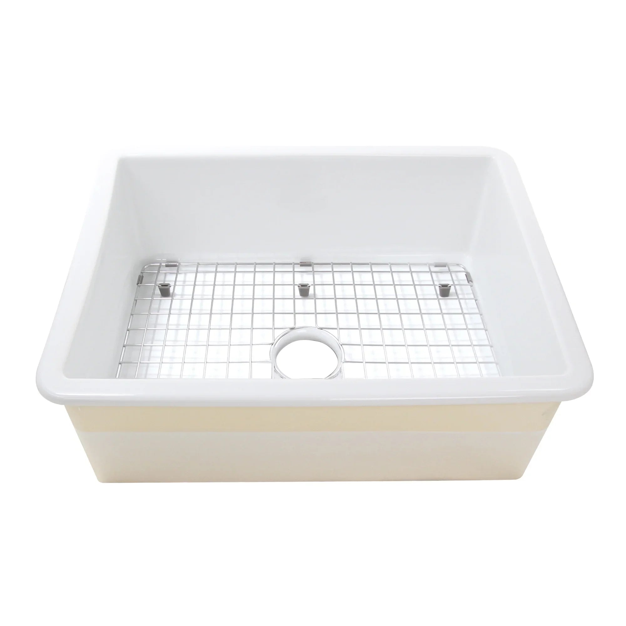 Highpoint Collection Dualmount Fireclay Kitchen Sizeink