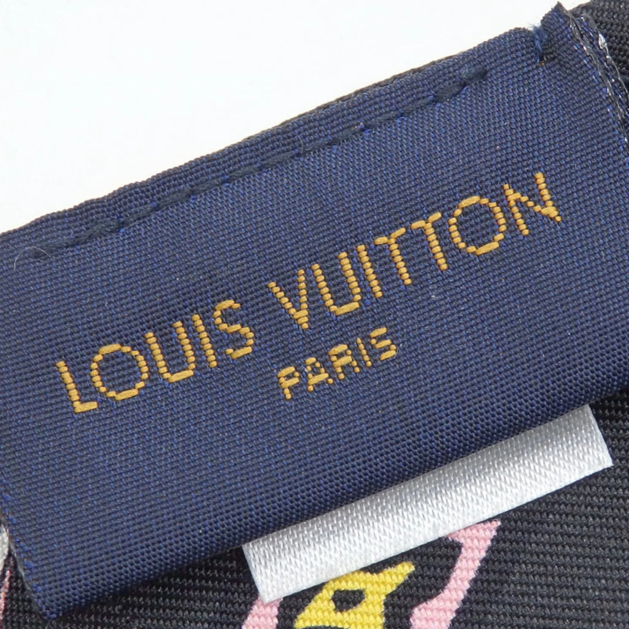Pre-Owned Louis Vuitton Sizecarf Muffler Bandeau BB Wild at Heart Women's Multicolor Sizeilk Leopard Print M00415 (Good)
