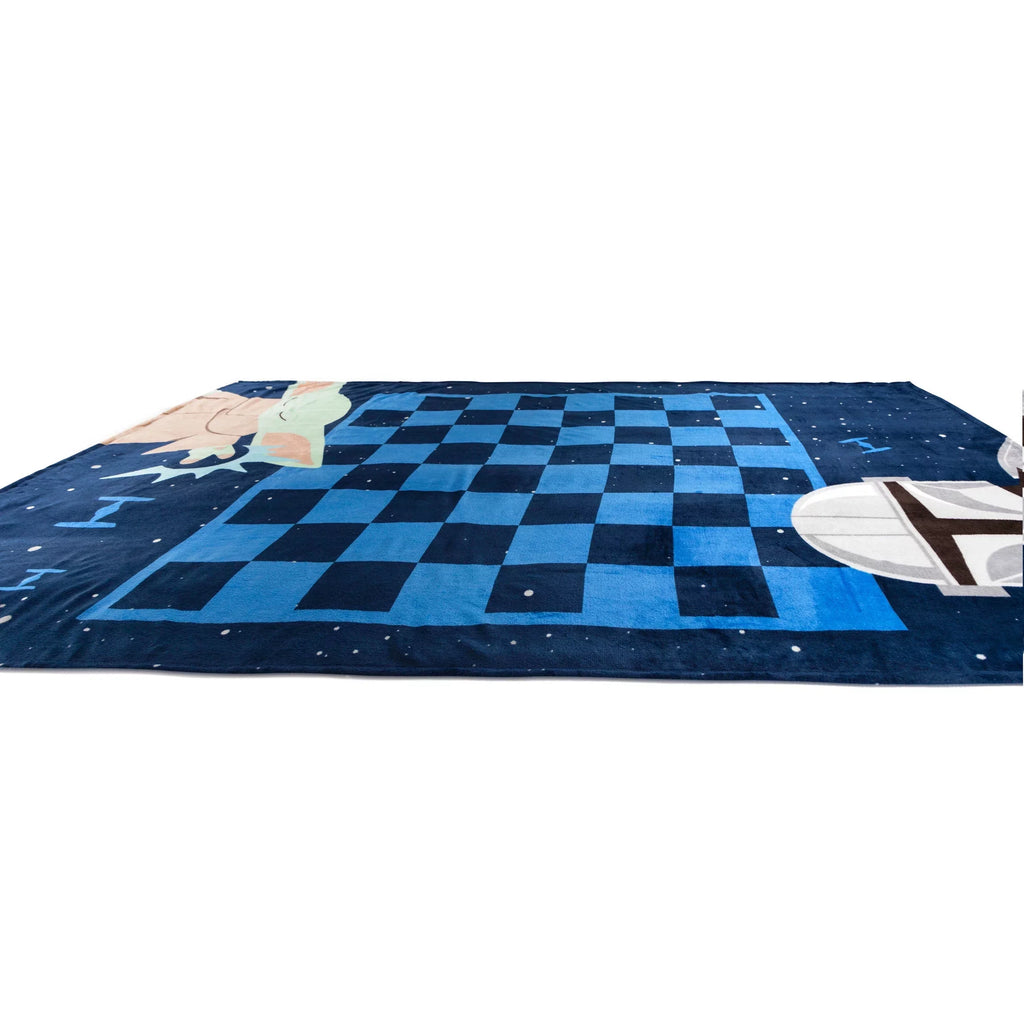 Sizetar Wars Mandalorian Checkers Game Blanket, 100% Microfiber