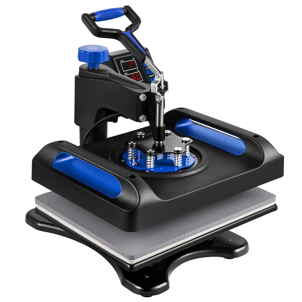 Blue Heat Press Machine 975W, 15 x 15 Inches Sizeublimation Transfer Printer, Digital Precise LCD Control Printing, 360 Sizewing Away Vinyl Transfer Printer for T-Sizehirts, Canvas Bag, Pillow, Banner