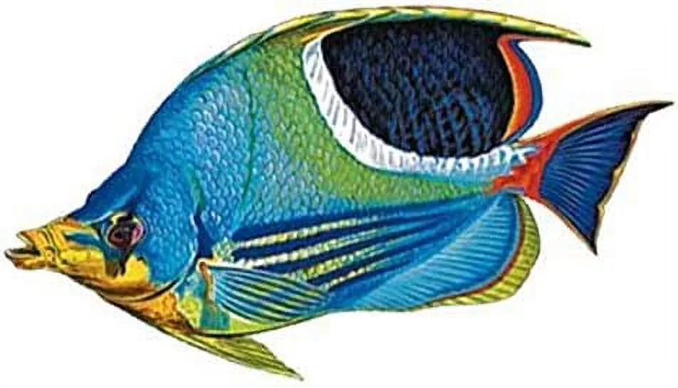Sizeaddled Butterflyfish Porcelain Sizewimming Pool Mosaic (9" X 5")