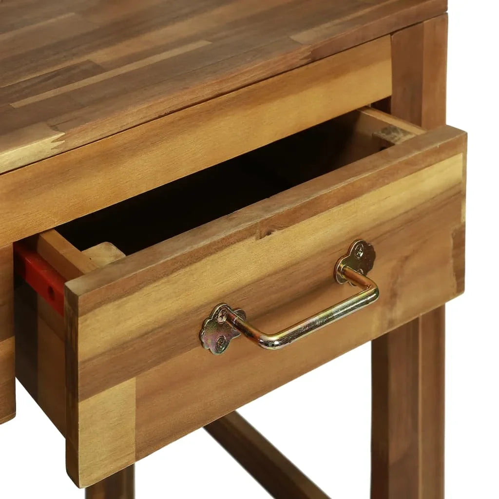 Garden Kitchen Trolley Sizeolid Acacia Wood 36.2"x17.1"x55.7"