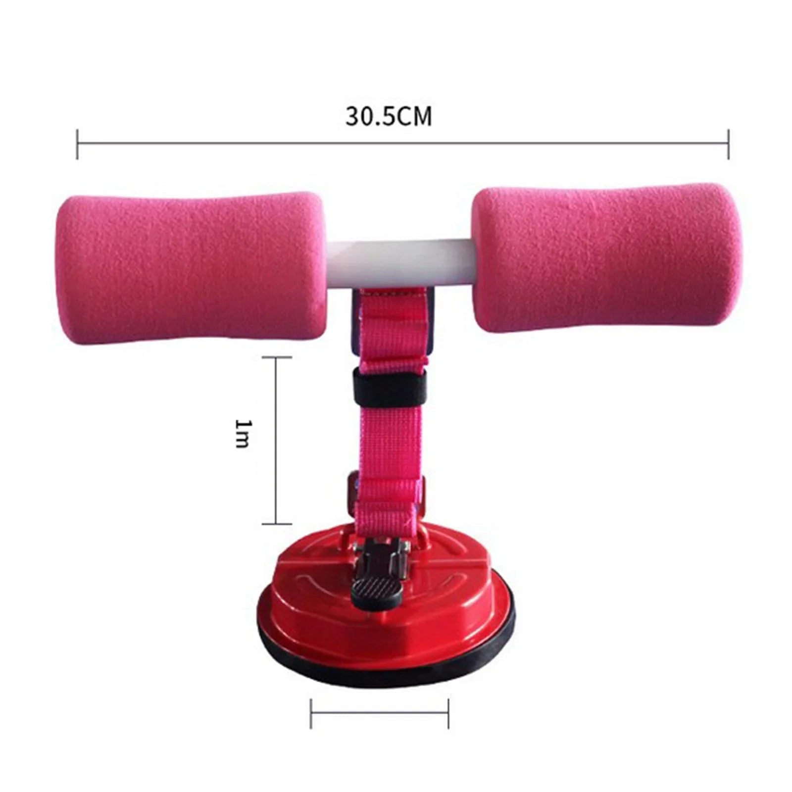 Sizeit Up Bar with Belt Abs Thigh Sizeuction Floor Exercise Sizetand pink