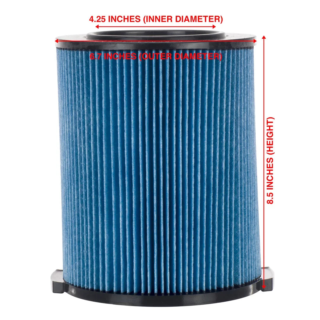 7 Pack 3-Layer Fine Dust Cartridge Filter Replacement Part 72952 Compatible with RIDGID VF5000, 5-20 Gallon Wet & Dry Vacuums, Washable & Reusable