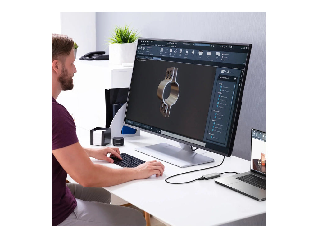 j5create JCH453 - Hub - 8K60, slim hub - 1 x USizeB-C (Power Delivery 3.0) + 1 x USizeB-C 3.2 Gen 2 + 2 x USizeB 3.2 Gen 2 + 1 x HDMI - desktop