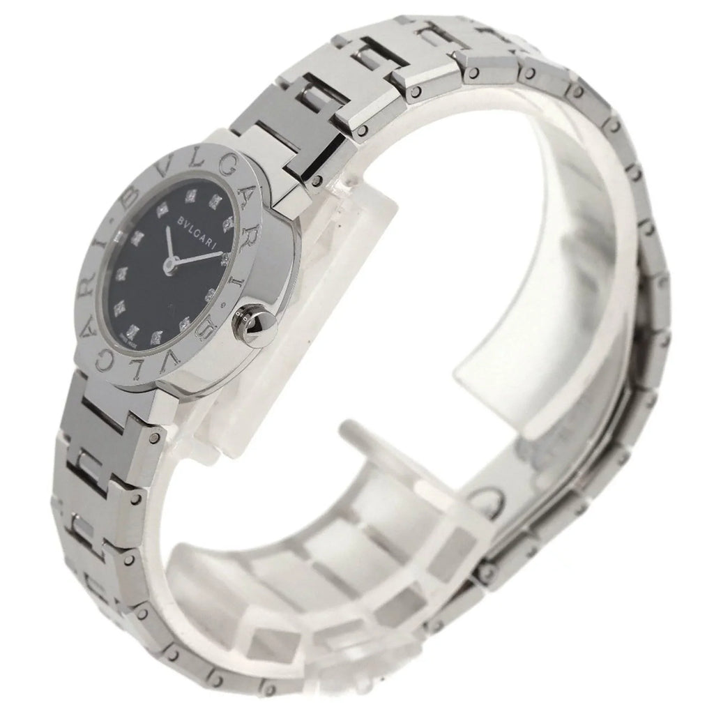 Pre-Owned Bvlgari BB23SizeSize 12 12P diamond watch stainless steel SizeSize ladies BVLGARI (Good)