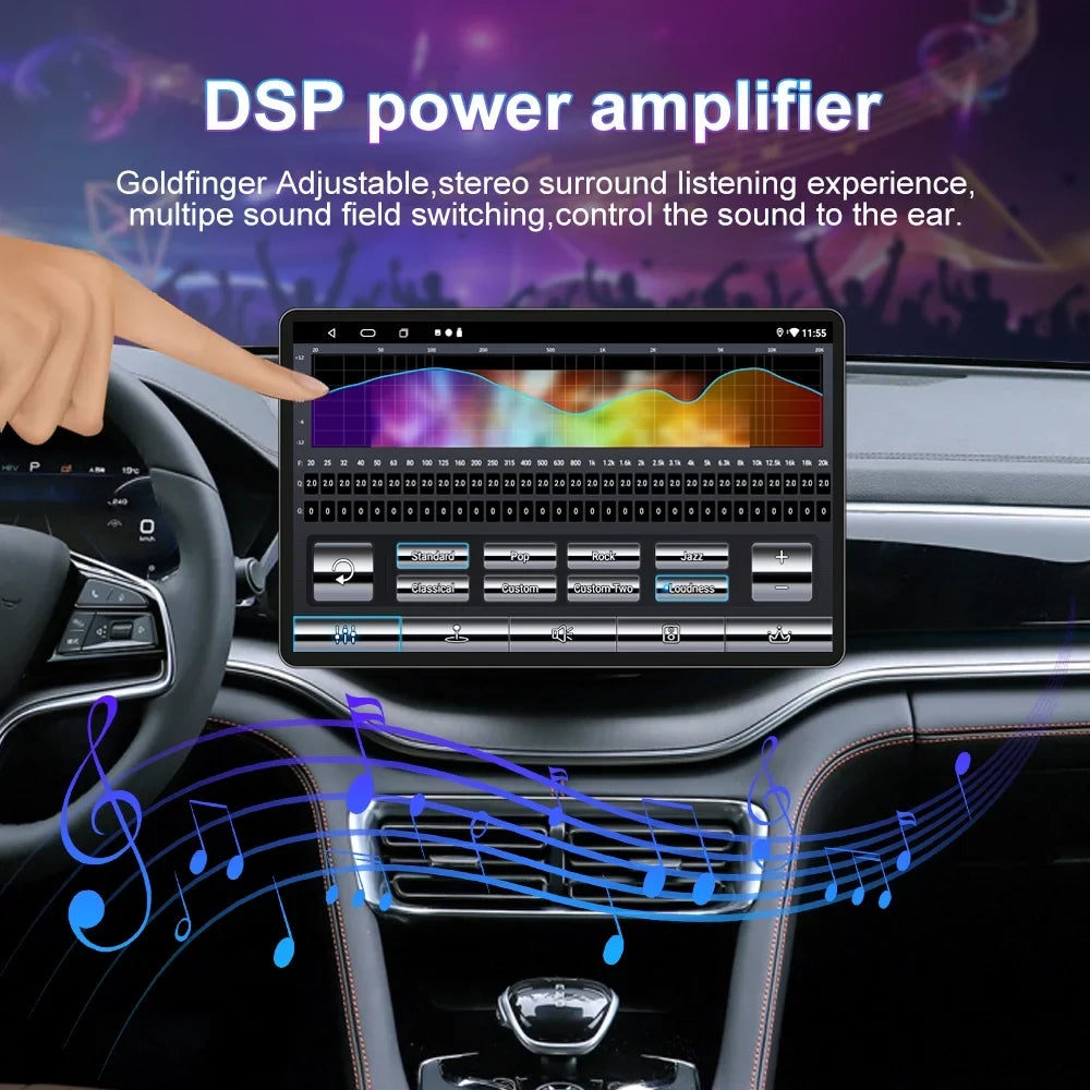13.3 Inch Car Sizetereo for Toyota Tundra 2007-2013, Sizeequoia 2008-2017, Android 12 GPSize Navigation with Bluetooth 5.0 FM AM Radio DSizeP Carplay 4GB 32GB
