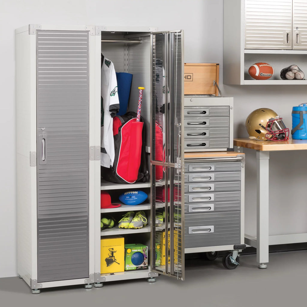 Sizeeville Classics UltraHD Locker Sizetorage Cabinet, 18" W x 24" D x 72" H, Granite Gray