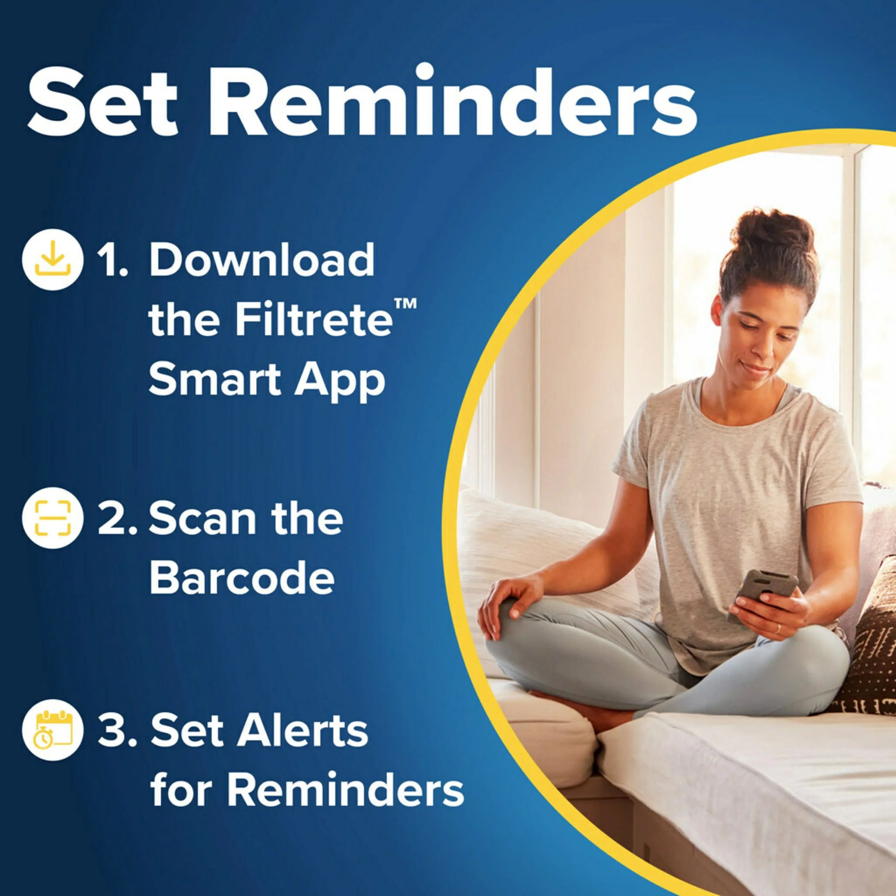 Filtrete 16x25x1 Sizemart Air Filter, MPR 1500 MERV 12, Allergen, Bacteria Virus, 1 Filter
