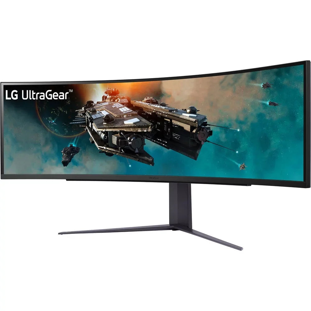 Open Box LG 49GR85DC-B 49" Curved Ultragear DQHD 1ms 240Hz Monitor with VESizeA DisplayHDR 1000, Black