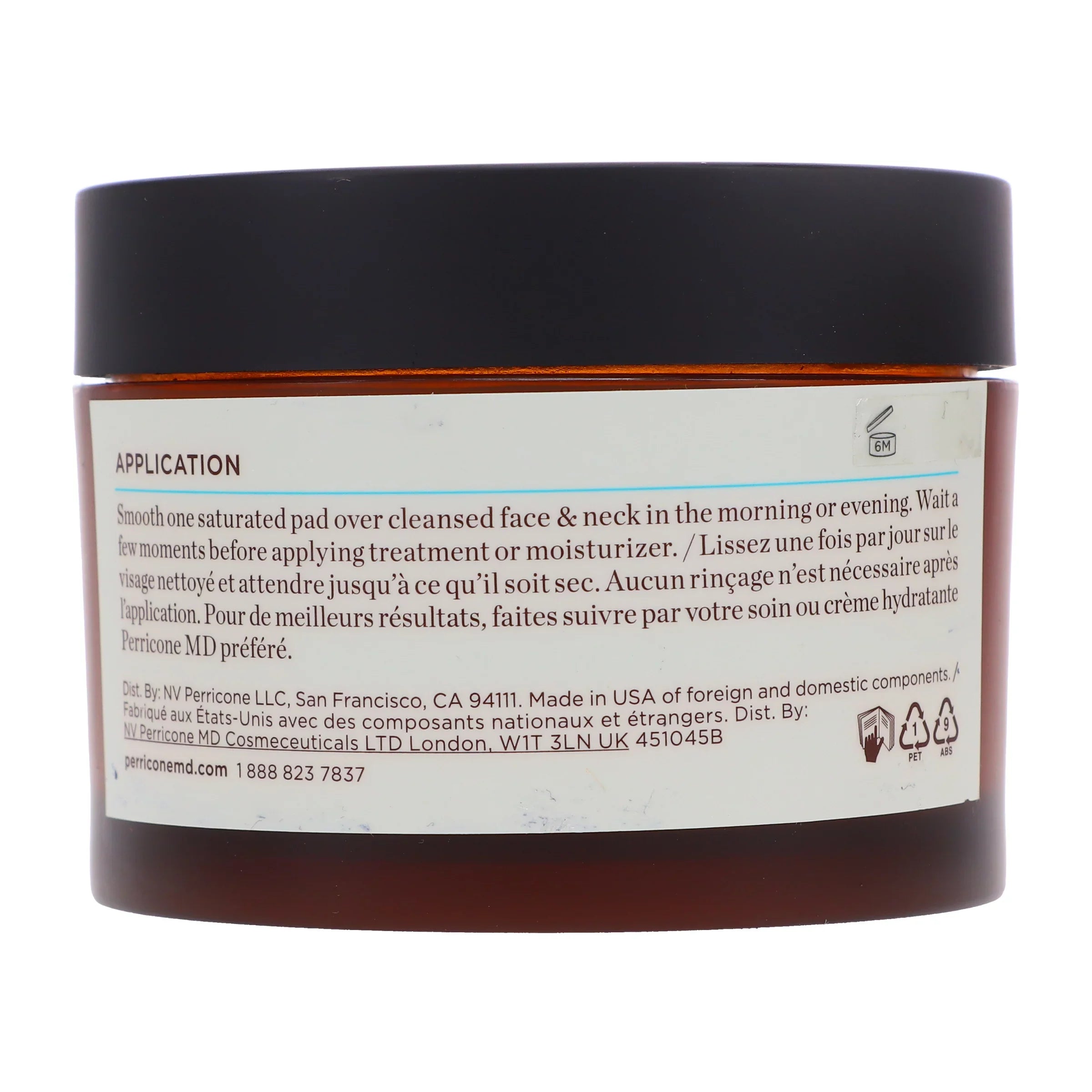 Perricone MD No Rinse DMAE Firming Pads 60 Ct