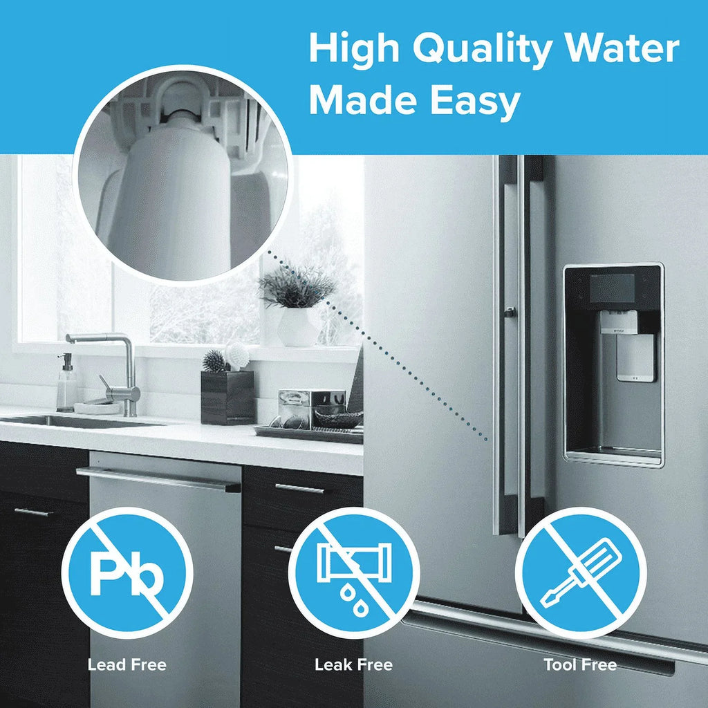 Brio 6046A Refrigerator Water Filter Replacement Compatible With LGLT1000P, LT1000PC, LT1000PCSize, LT-1000PC, ADQ74793501