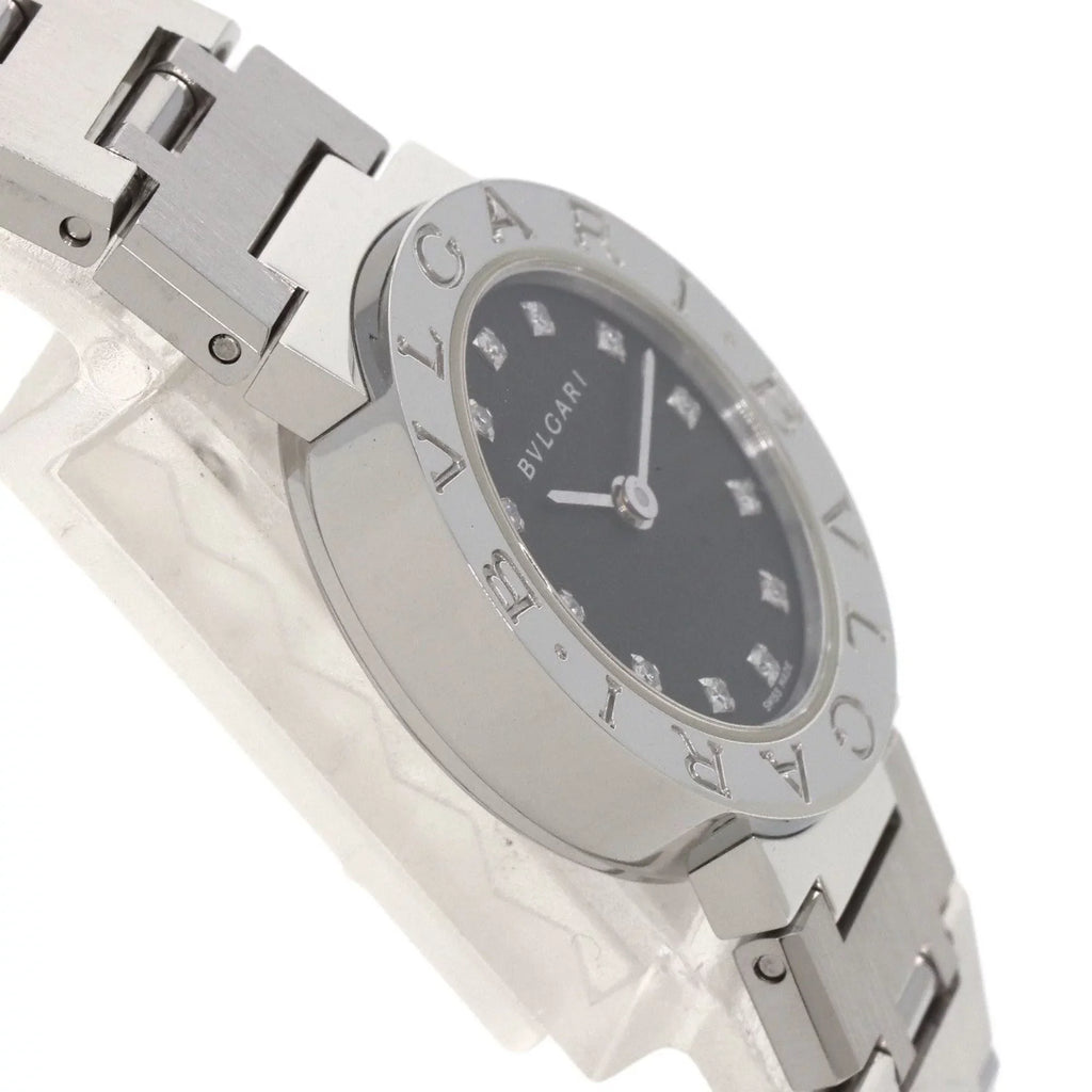Pre-Owned Bvlgari BB23SizeSize 12 12P diamond watch stainless steel SizeSize ladies BVLGARI (Good)