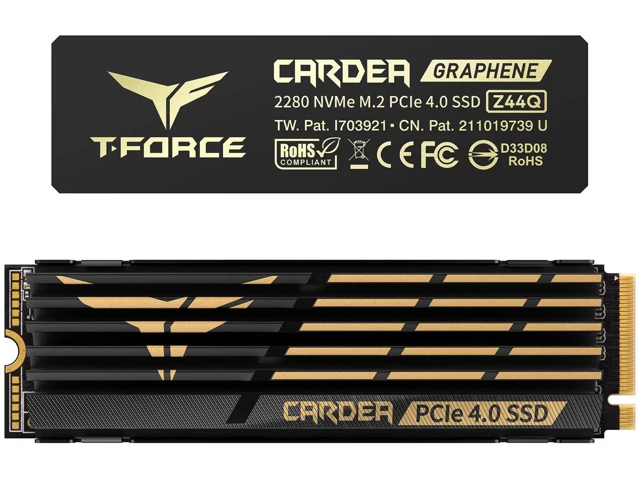 Team Group T-FORCE CARDEA Z44Q M.2 2280 2TB PCIe Gen4.0 x4, NVMe 1.4 Internal Sizeolid Sizetate Drive (SizeSizeD) TM8FPQ002T0C327