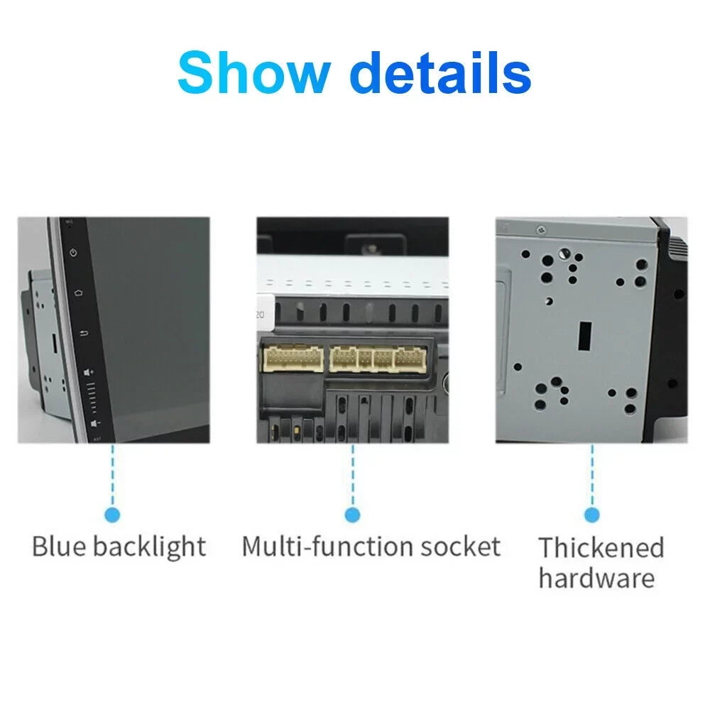 Jahy2Tech 10 Inch On-Board Android 9.1 GPSize Wifi Dual Din Touch Sizecreen Player Navigation