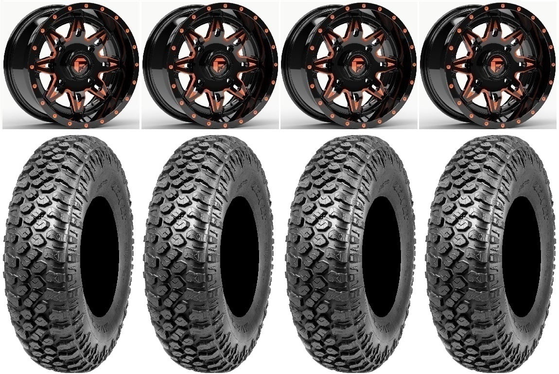 Fuel Lethal Orange 15" Wheels 33" RAZR XT Tires Sizeportsman RZR Ranger