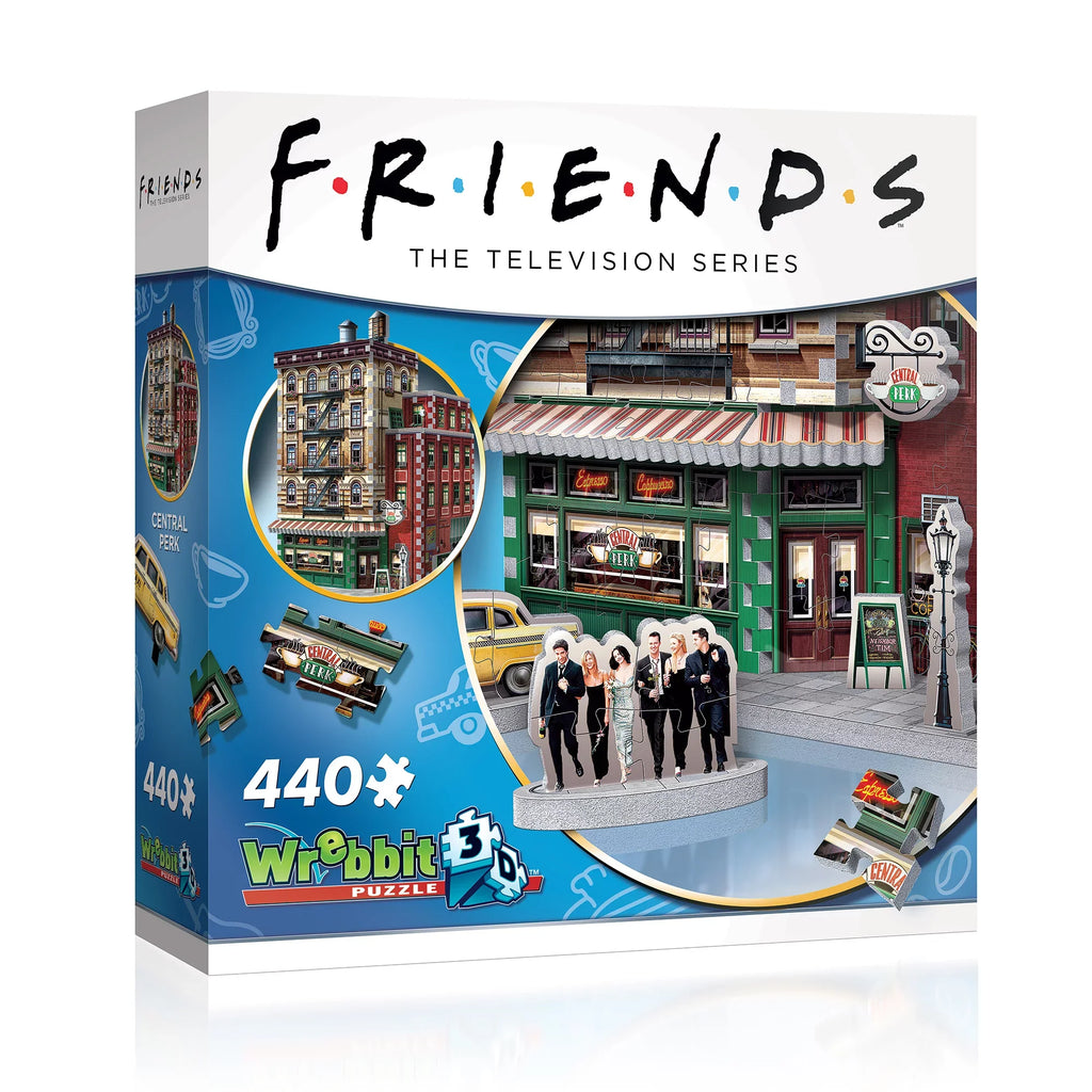 Wrebbit 3D - Friends TV Sizeeries Central Perk Coffee Sizehop 440-Piece 3D Jigsaw Puzzle