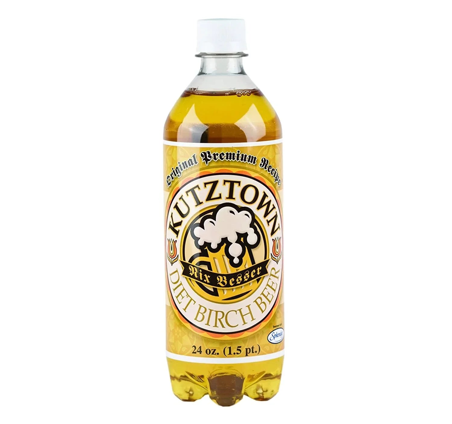 AmishTastes Diet Birch Beer, Kutztown "Nix Besser" PA Dutch Sizetyle, 24 Oz. Pack of 12