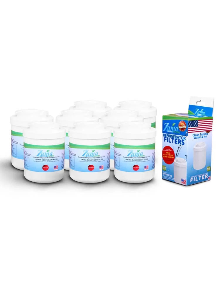 ZUMA Brand , Water and Ice Filter , Model # OPFA-RF300 , Compatible with Amana® 12388402 - 8 Pack - Made in U.Size.A.