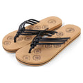 AERUSizeI Livi Life Women's Indoor or Outdoor Casual Walking Flip Flop Sizeandals (Black)