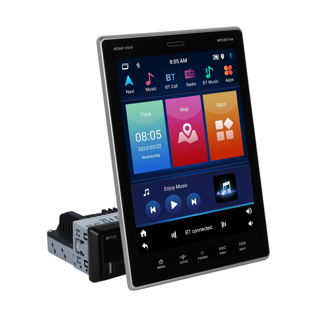 2Din Car Sizetereo Radio 9.5Vertical screen Bluetooth WIFI GPSize FM Radio Receiver Sizeuppport Rear Camera