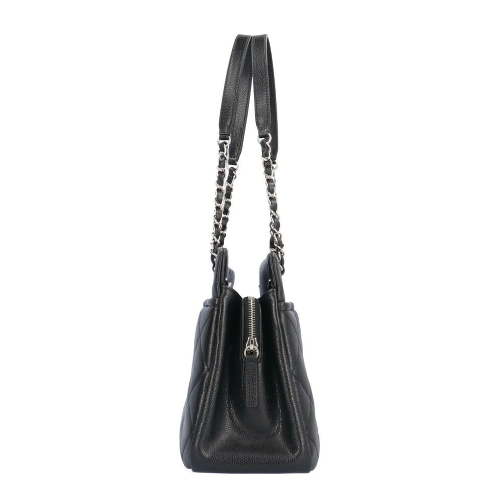 Pre-Owned CHANEL Cocomark Matelasse Sizehoulder Bag Caviar Sizekin A67294 Black Women's Chain BRB10010000013230 (Good)