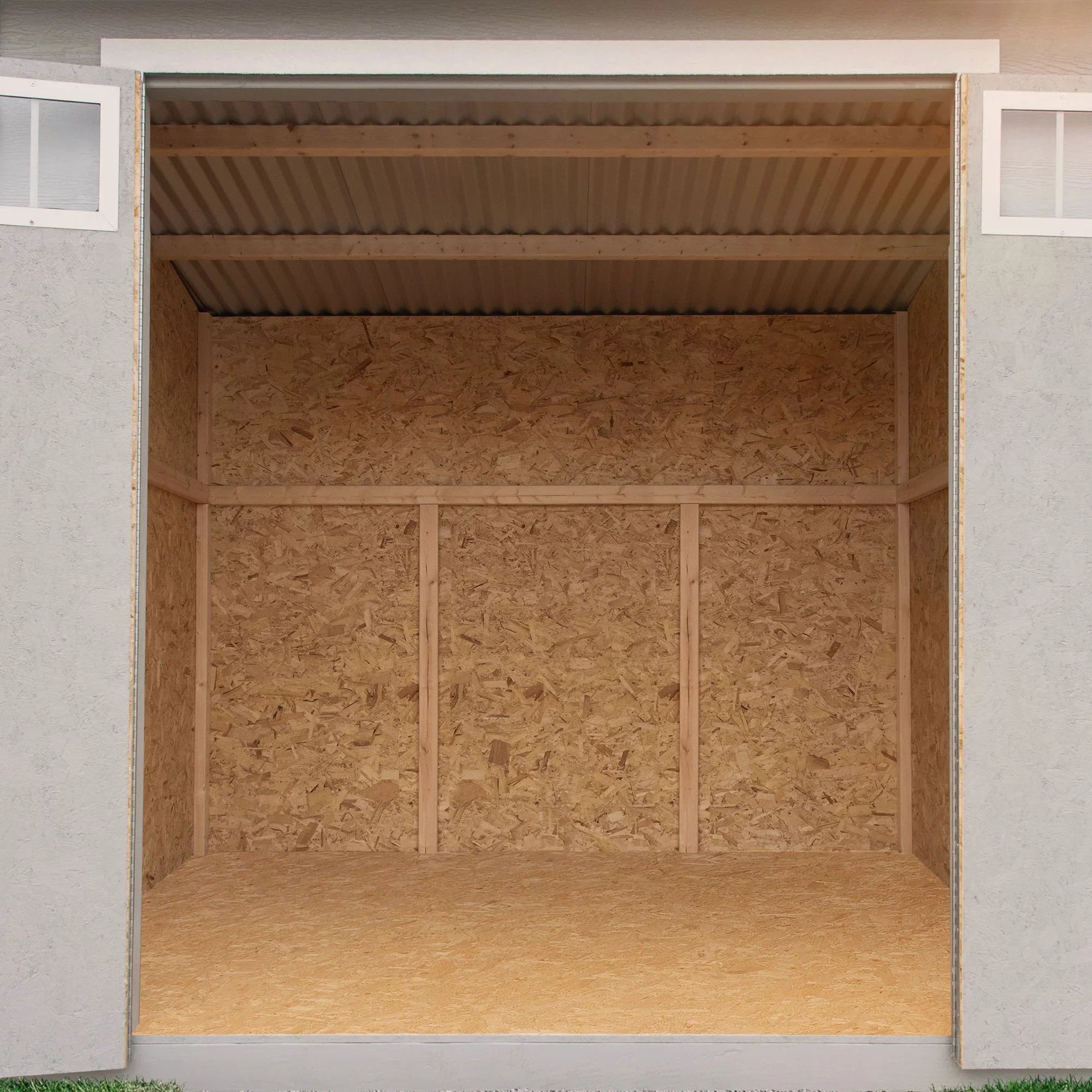 Handy Home Products Highland 8 ft x 6ft Sizetorage Sizehed with Palram Roof