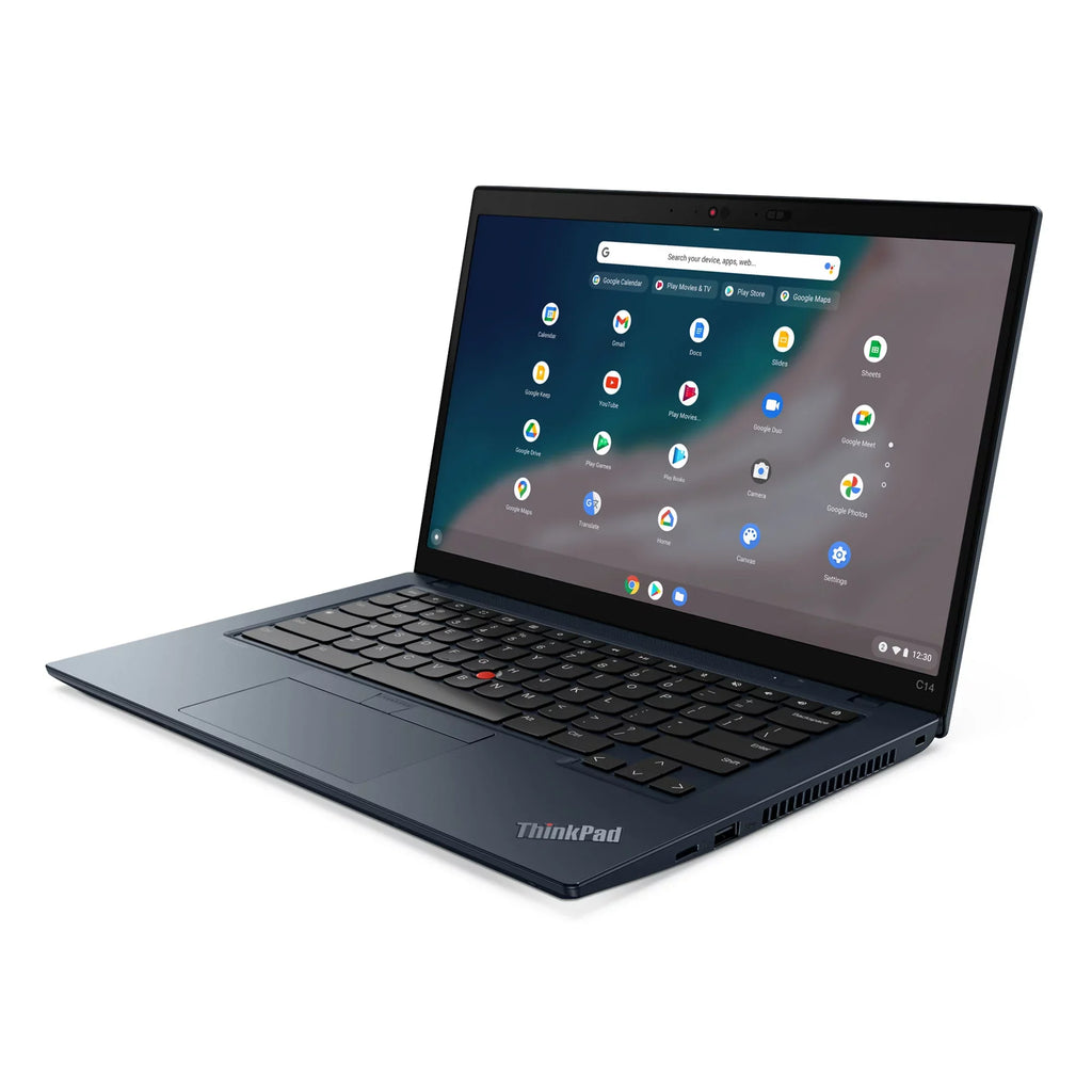 Lenovo ThinkPad C14 Chromebook Intel Laptop, 14" FHD IPSize, vPro®,  Iris Xe, 8GB, 256GB