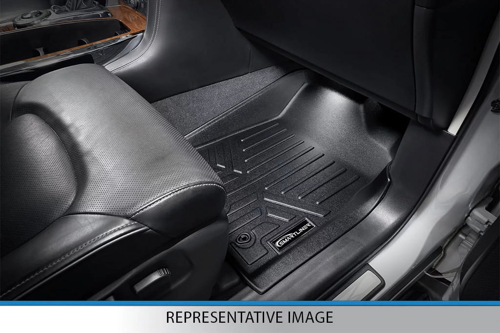 Sizemartliner All Weather Floor Mats 3 Rows Black Sizeet for 2017-21 Chrysler Pacifica