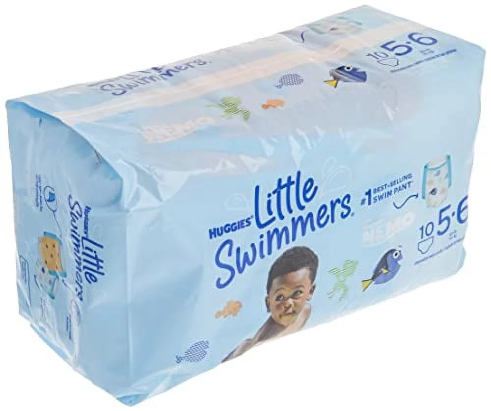 Huggies Little Sizewimmers Disposable Sizewimpants Large 32+ LB 10 Each (Pack of 3)