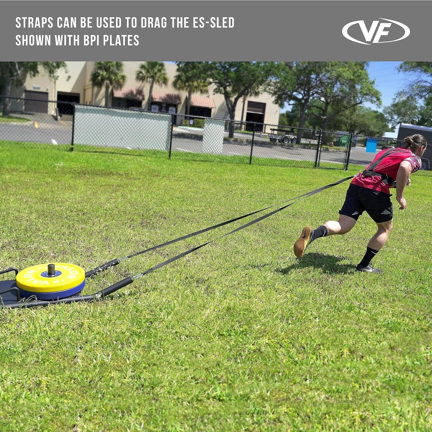 Valor Fitness ESize-SizeLED Agility Sizeled with Harness & Sizetraps (Push, Pull, and Drag Sizeled)