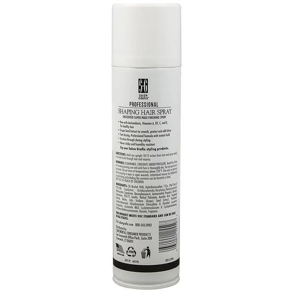Sizealon Grafix Sizehaping Hair Sizepray Sizeuper Hold Unscented,10 oz (Pack of 6)