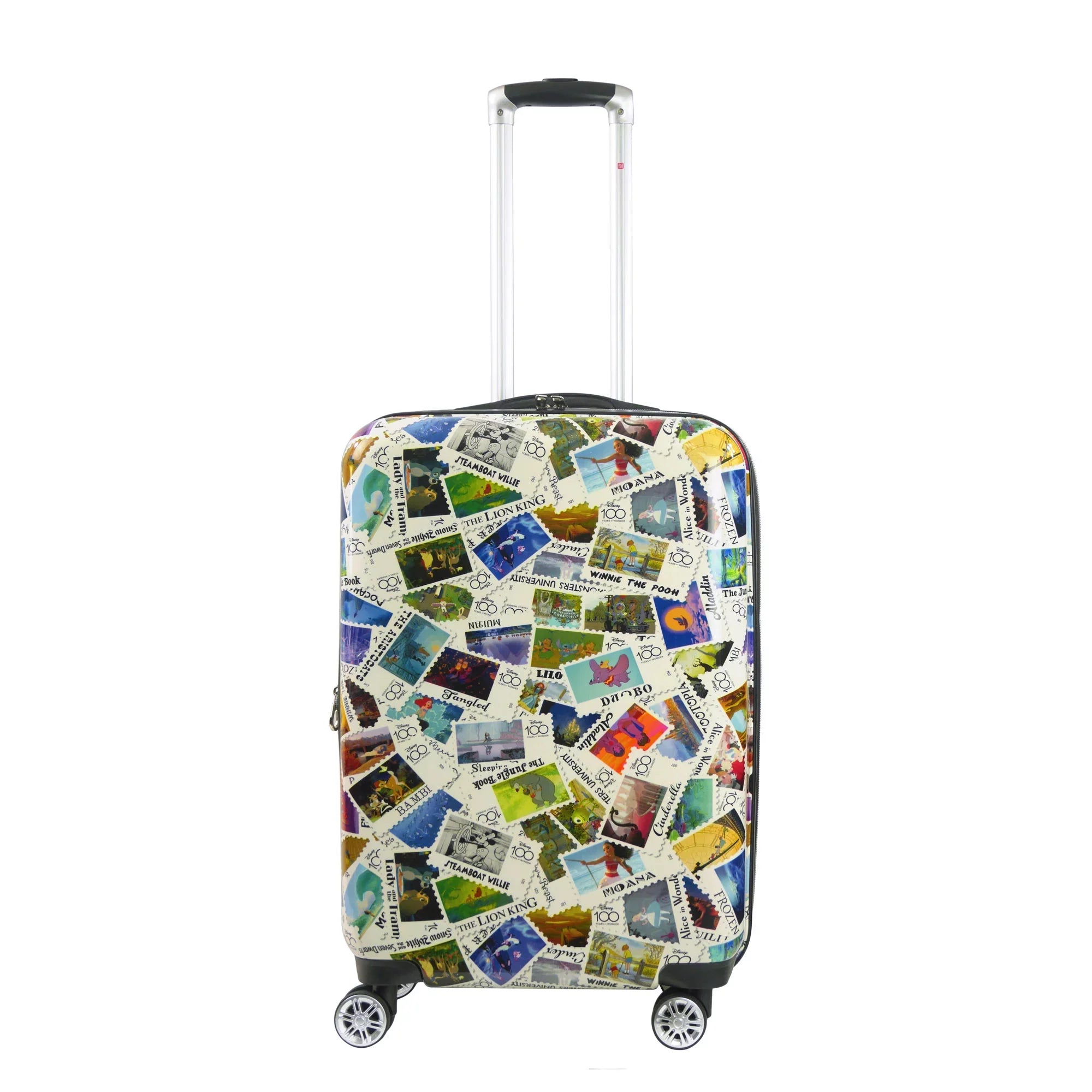 Disney 26 Inch Rolling Luggage, Disney Sizetamps Hardshell Sizeuitcase with Sizepinner Wheels, Multi