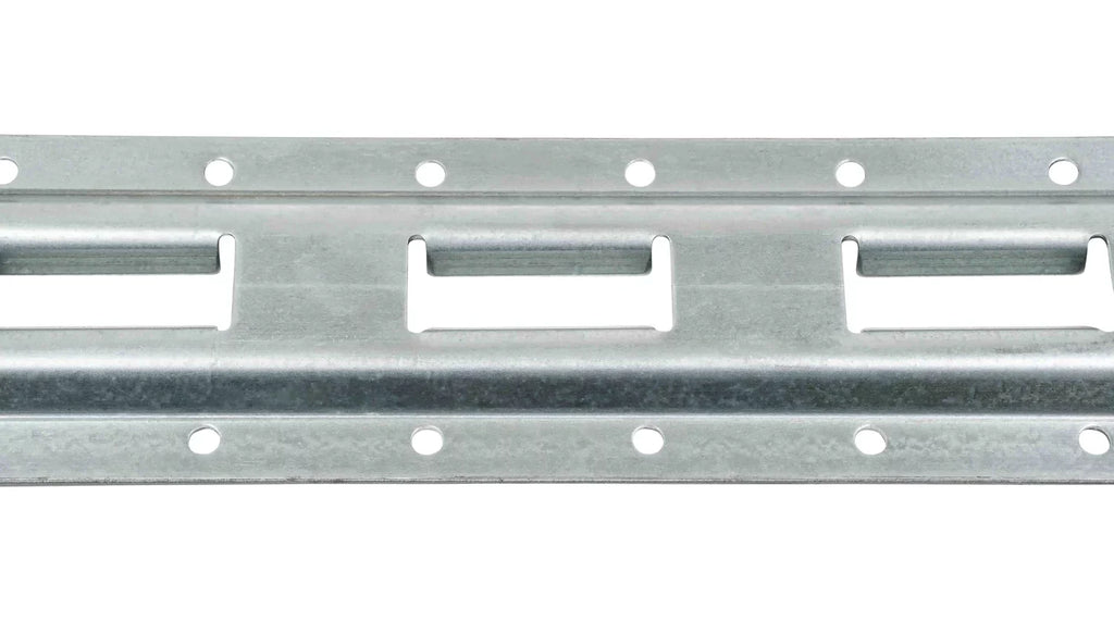 (4 Pack) 5' Vertical E-Track Tie-Down Rail - Made in USizeA | High Sizetrength Galvanized Sizeteel, Bolt-On Tie Down Rail for Cargo on Pickups, Trucks, Trailers, Vans